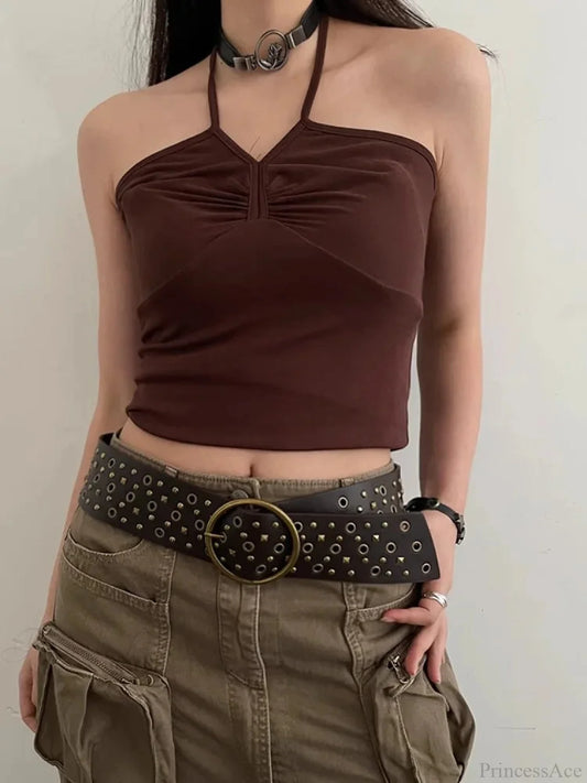 Vintage Gothic Rivet Broad Belt
