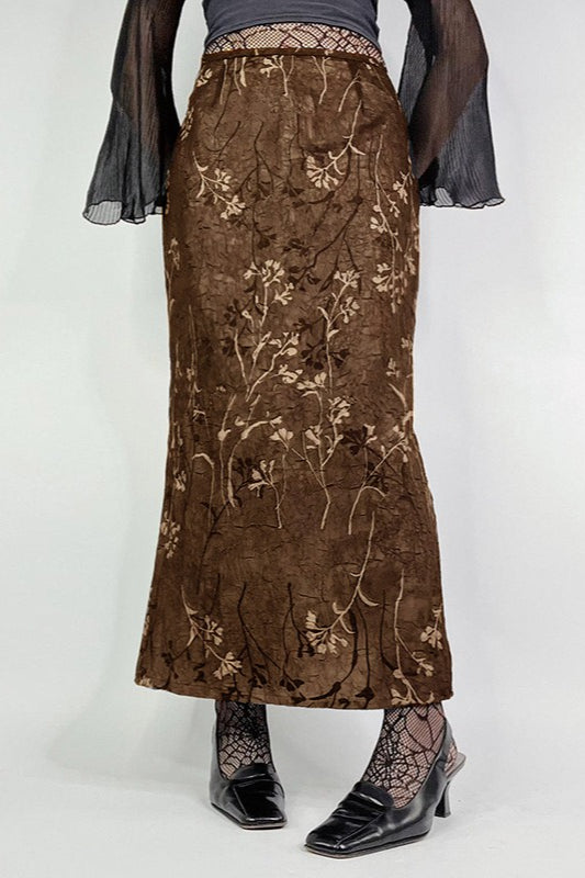 Bleistiftrock mit Vintage-Strickmuster