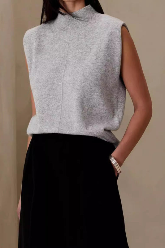 Stricktop mit Rundhalsausschnitt