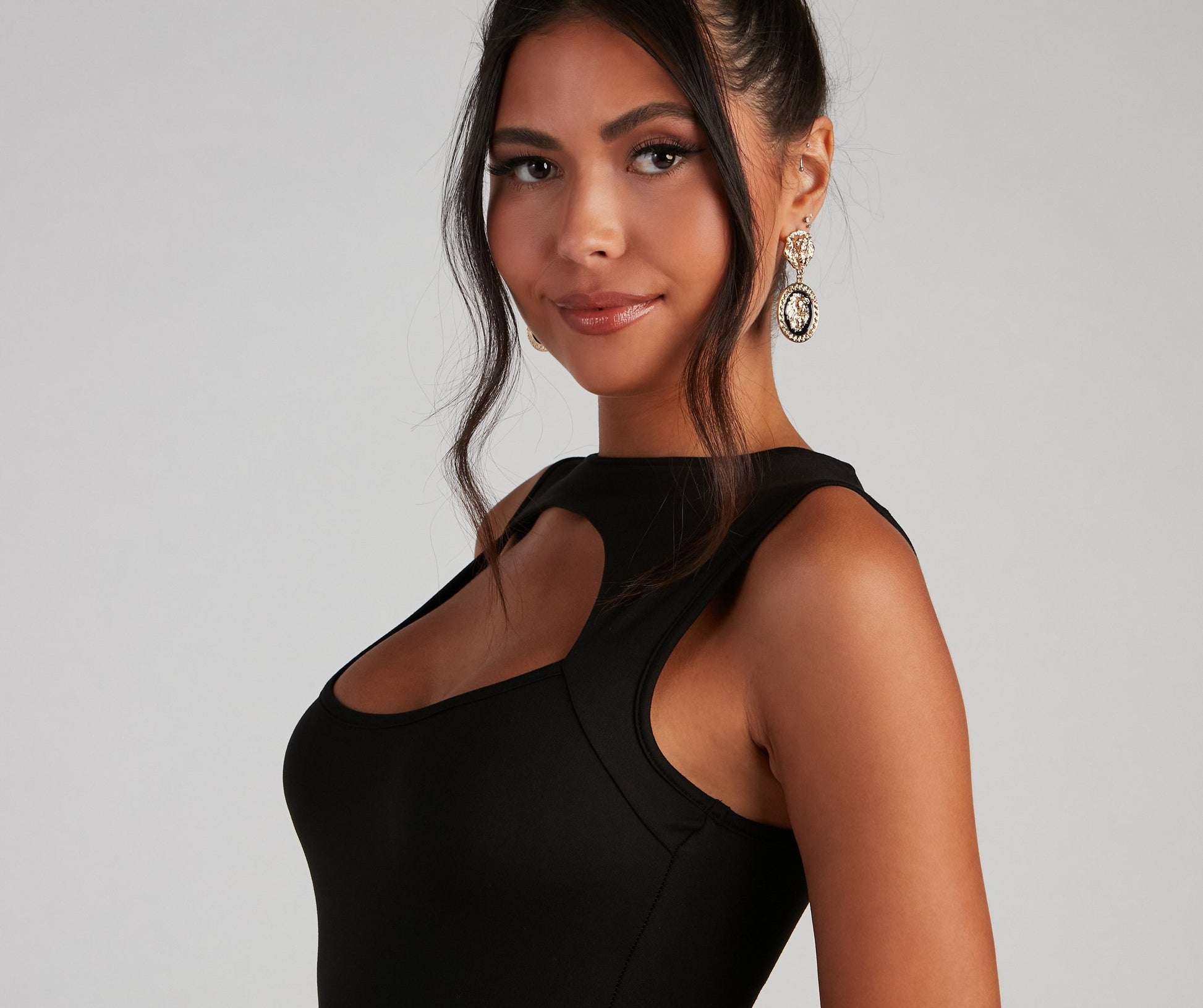 Chic Cutout Stylish Bodycon Mini Dress Club Dresses