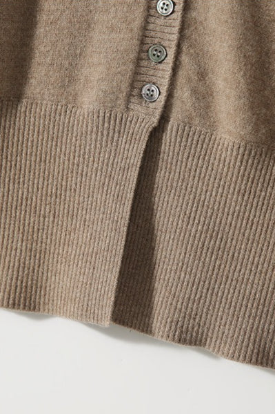 Slit Sleeve Soft Touch Cardigan