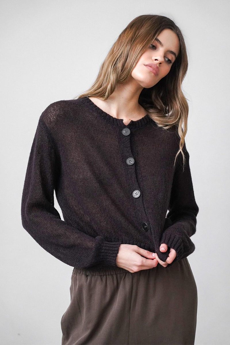 Relaxed Fit Knit Cardigan