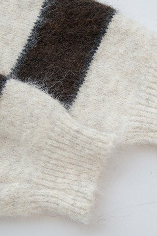 Relaxed Stripe Knit Cardigan