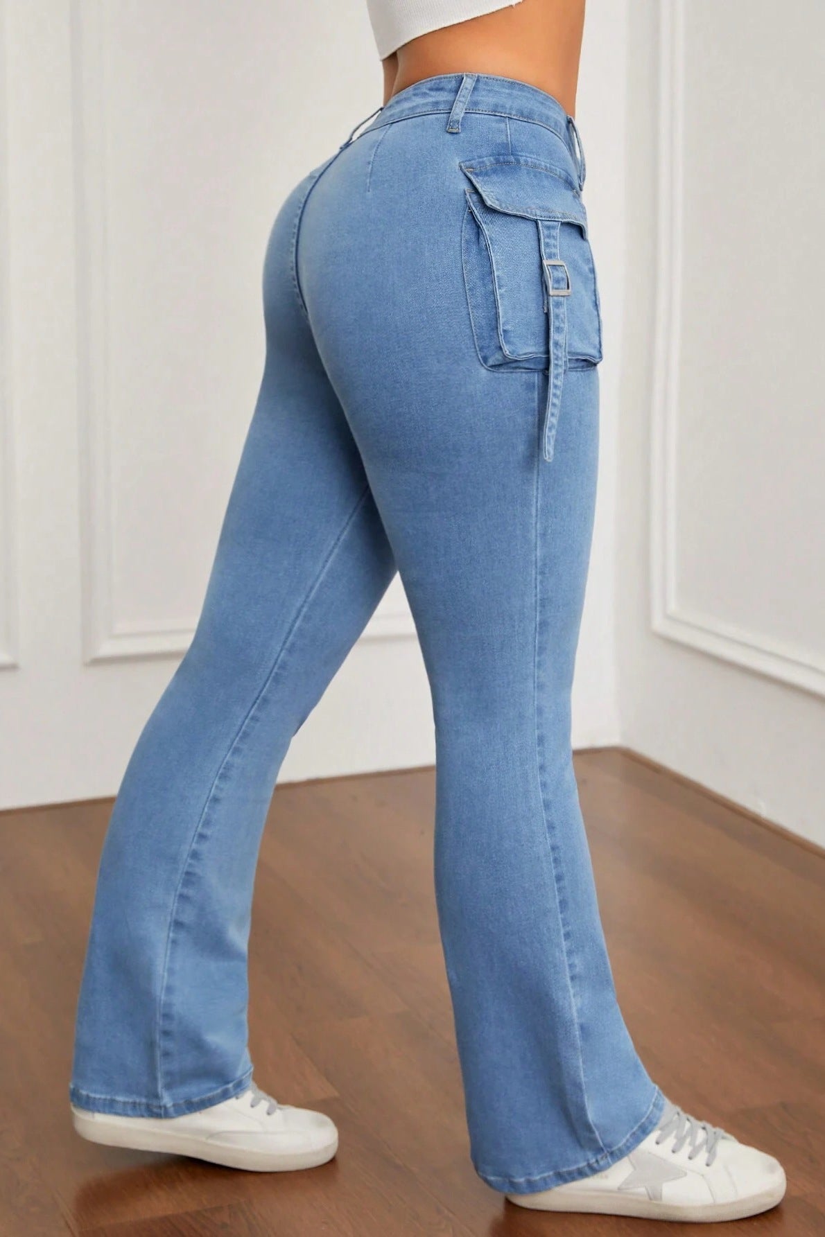 Slim Fit Stretch Flare Jeans