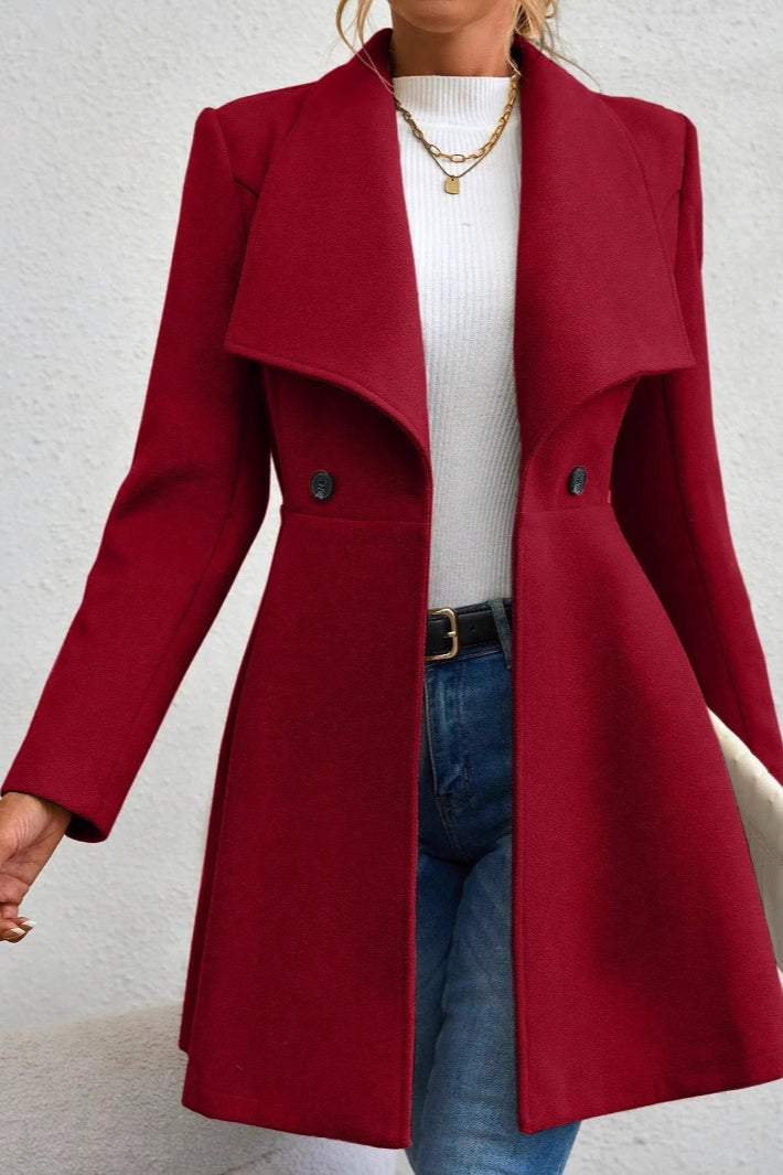 Belted Wool Long Coat coats