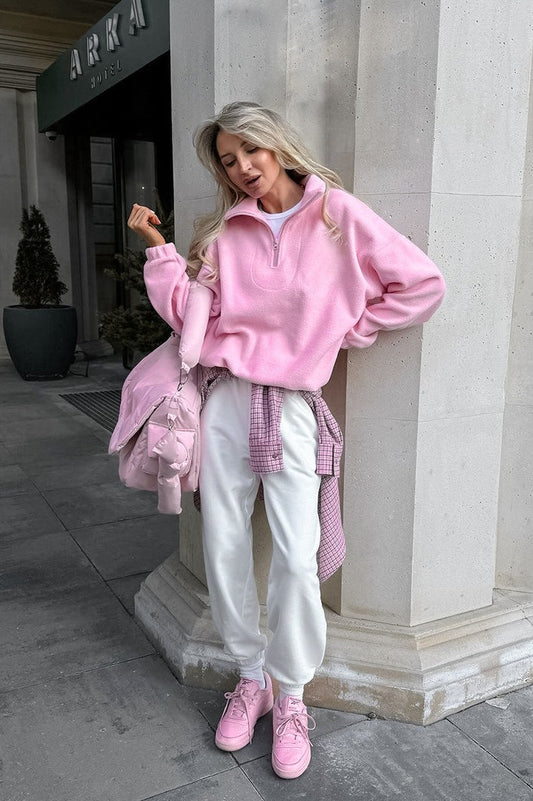 Oversize-Hoodie mit Fleecekragen