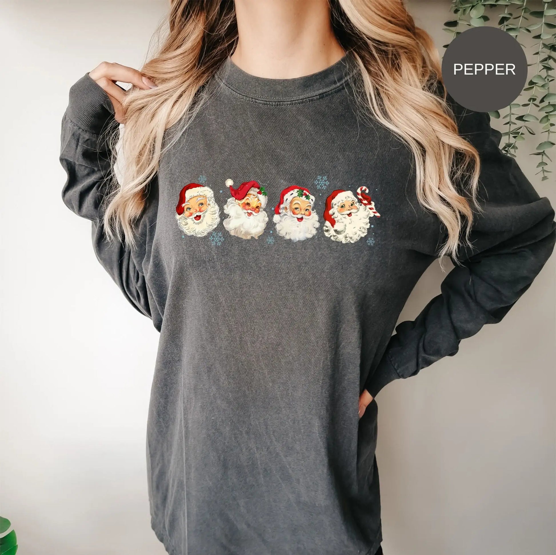 Fashion Classic Santa Kriss Kringle Stylish Sport Christmas Hoodie Gray / S Hoodies-L