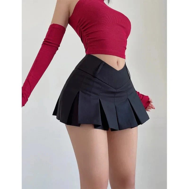 Micro A-Line V Waist Skirt skirts-250223