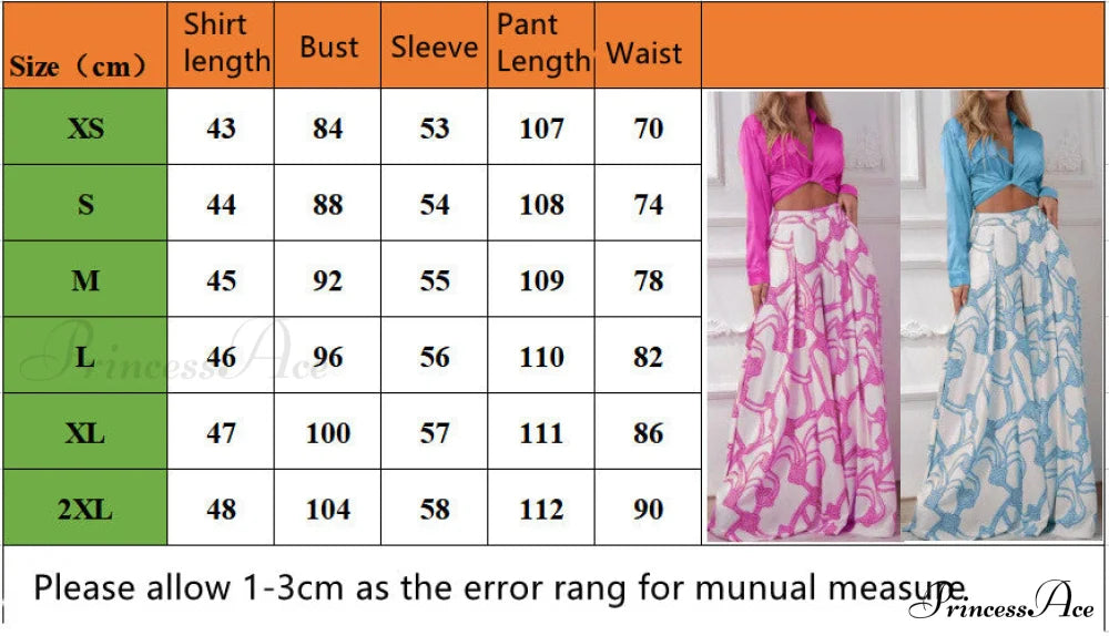 2024 Design Mid Warm-Season Autumn Wide Piece Suit Sets Arm Women’s Flowered Two Blouse Casual