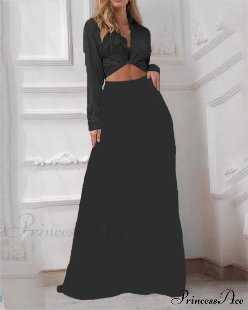 2024 Design Mid Warm-Season Autumn Wide Piece Suit Sets Arm Women’s Flowered Two Blouse Casual