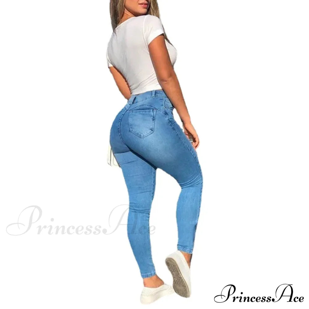 2024 New High Waist Women Streetwear Sexy Stretch Plus Size Denim Fashion Elastici Slim Jean