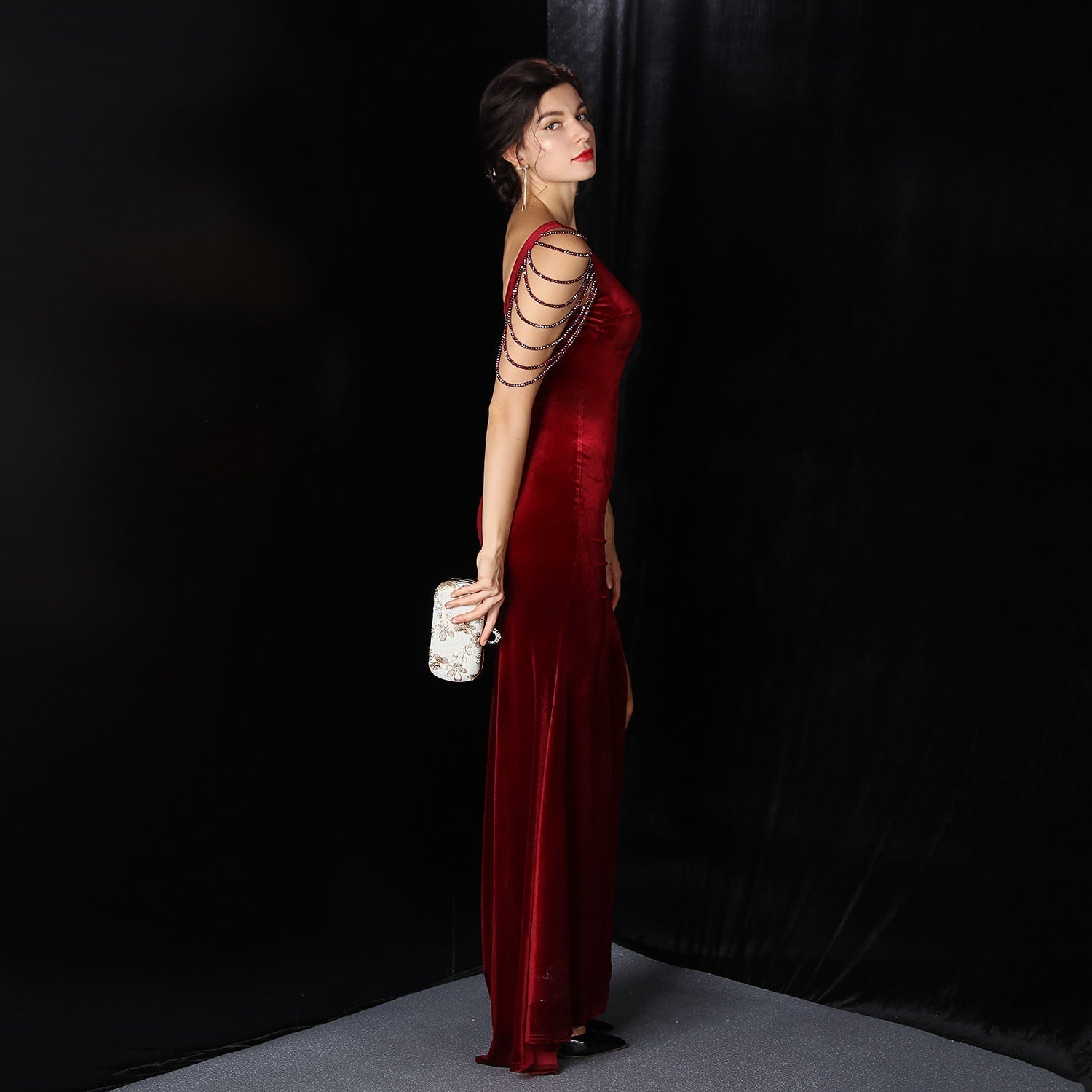 Avery Good Quality Charming Velvet Formal Dress S.o. Long Dresses
