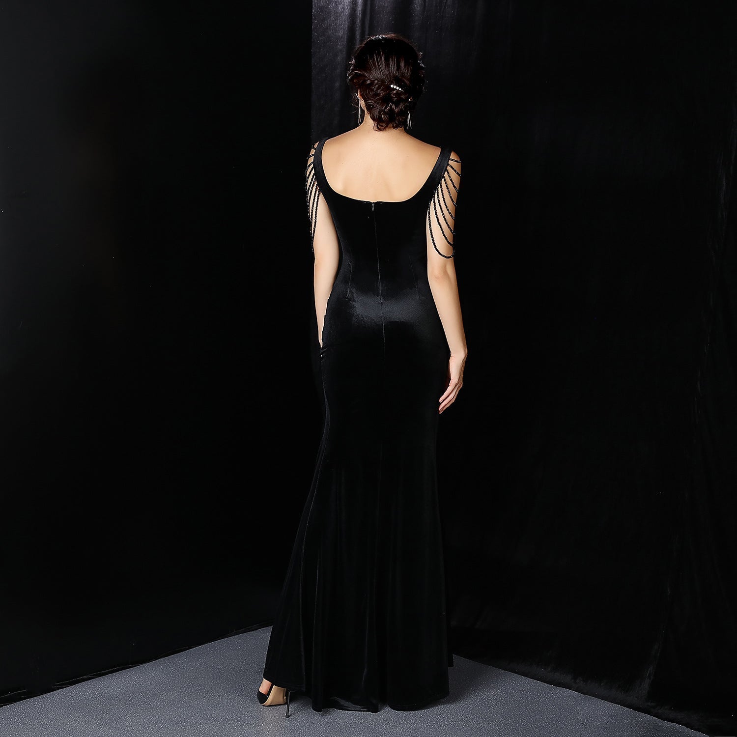 Avery Good Quality Charming Velvet Formal Dress S.o. Long Dresses