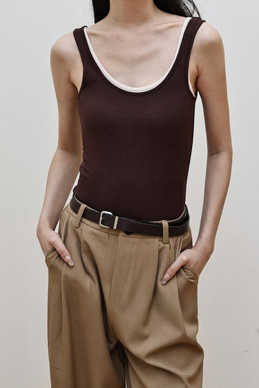 Ärmelloses Stricktop aus Wollmischung