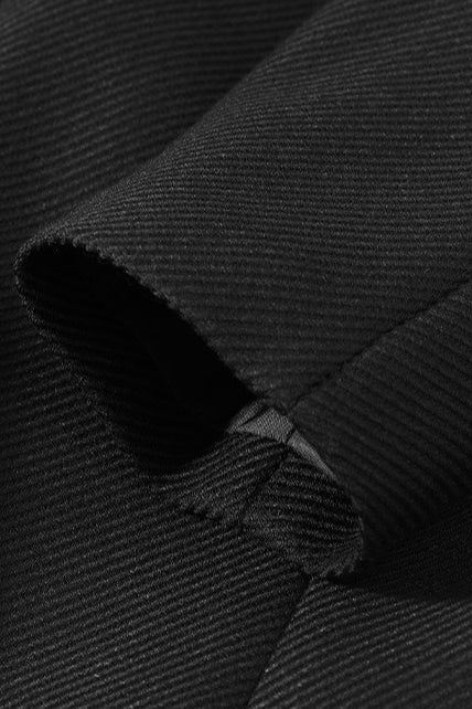 Double Breasted Wool Blend Blazer