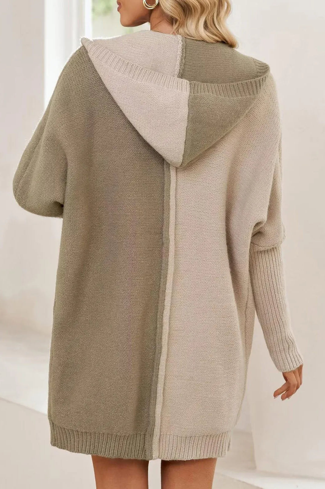Lantern Sleeve Knit Cardigan