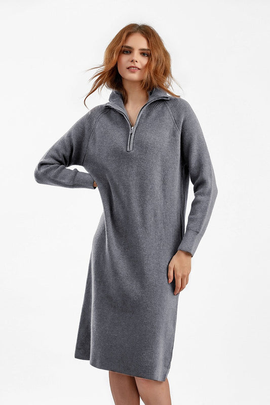 Pulloverkleid mit Reißverschluss