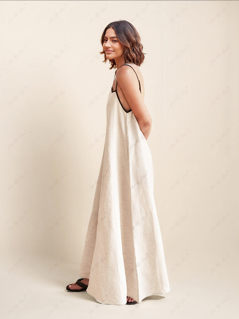Classic Style Stylish Contrasting Suspender Dress Dresses