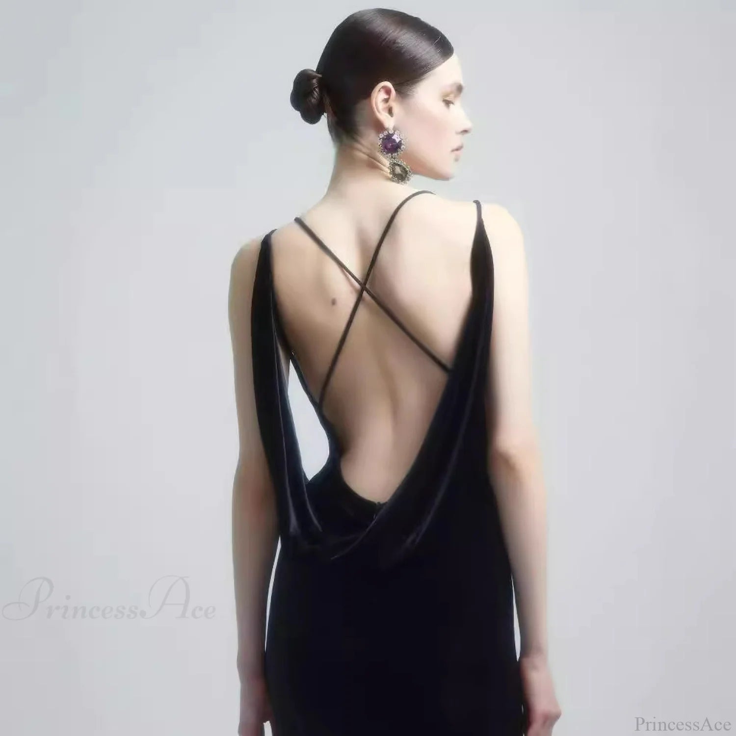 3D Floral Backless Satin Prom Dress promdress-250223