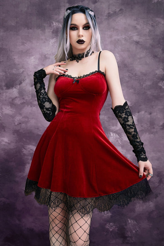 Dunkles Prinzessinnen-Gothic-Kleid