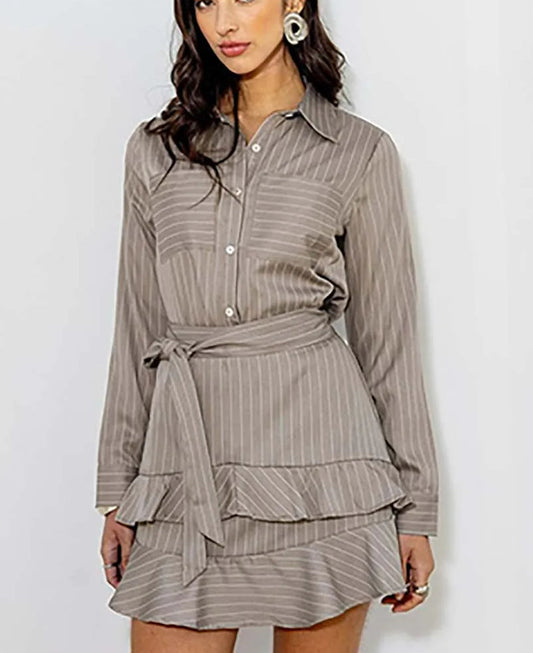 Zweiteiliges Büro-Set mit grün bedruckter Revers-Schnürhose