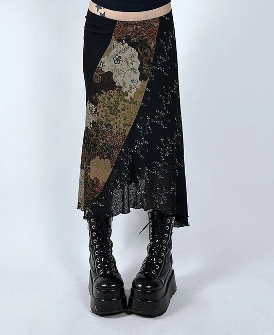 Mesh Festive Informal Skirt MULTI / S