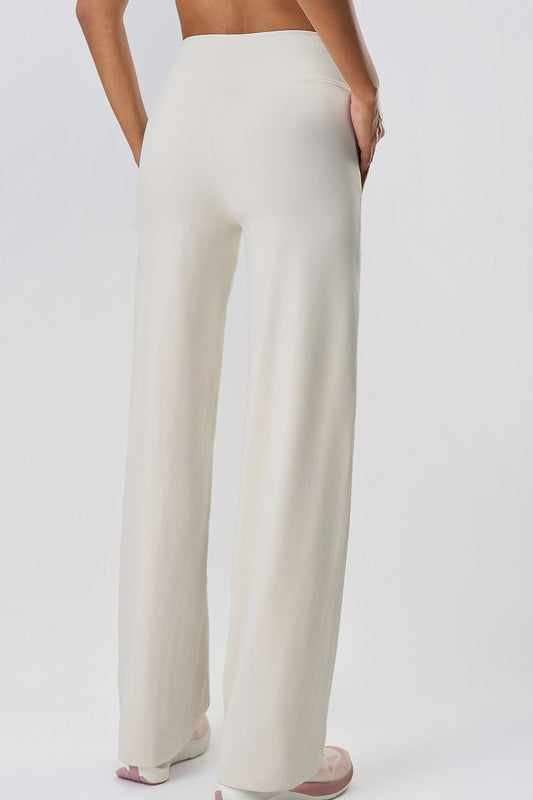 Lange, bequeme Stretch-Yoga-Leggings mit geradem Bein