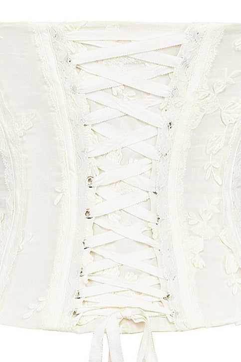 Embroidered Bustier Bodycon Formal Dress