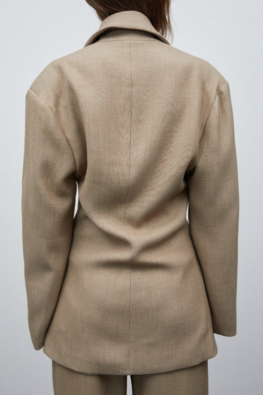 Vintage Blazer mit Doppelrevers und lockerer Passform