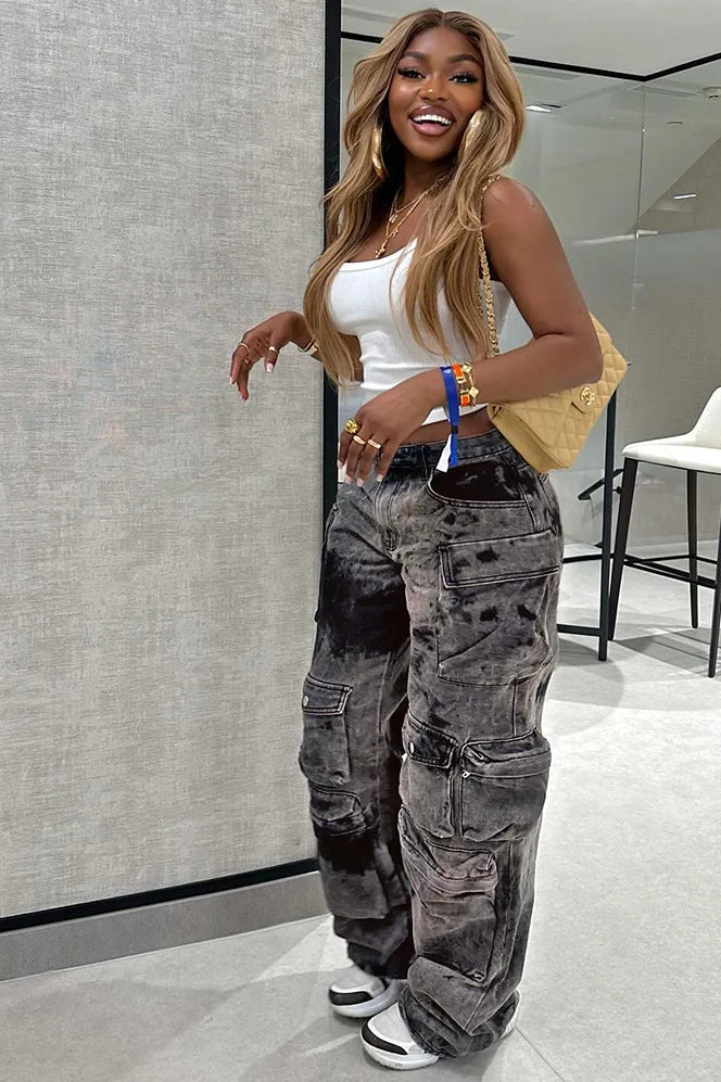 Straight Leg Utility Cargo Pants