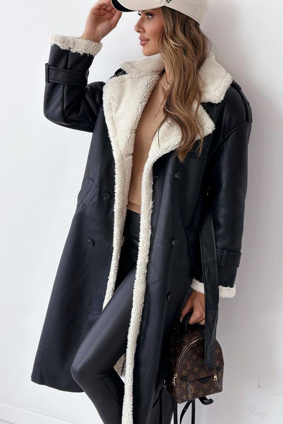 Reversible Fleece Stand Collar Coat coats