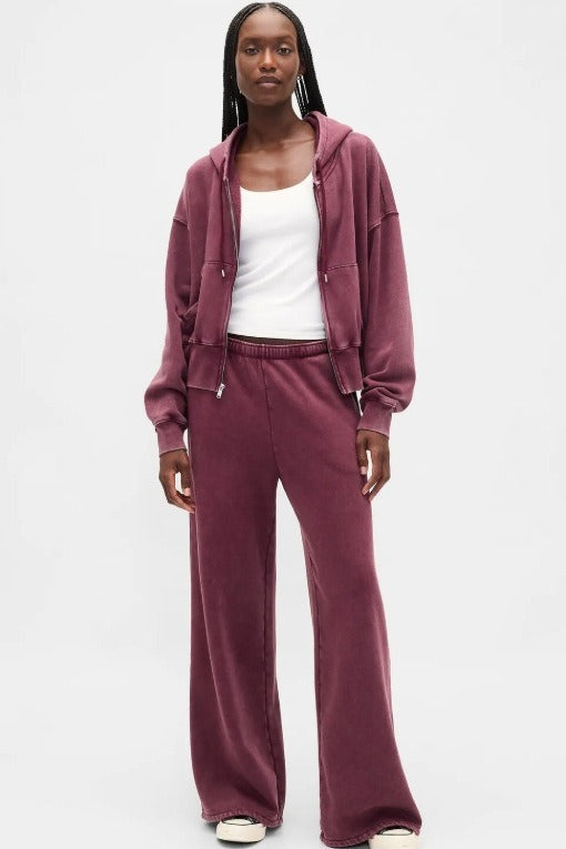 Retro-Zweiteiler mit Kapuze und Reißverschluss