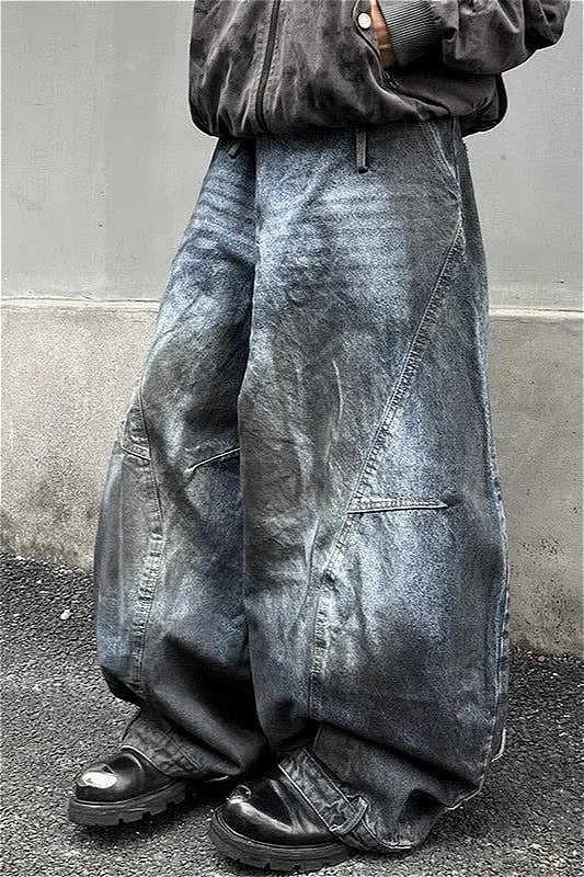 Retro Y2K High Waist Wide Leg Jeans 