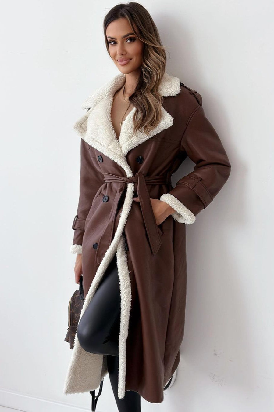 Reversible Fleece Stand Collar Coat coats