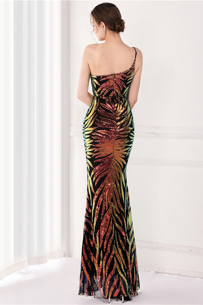 Sparkle Beaded V Neck Party Gown Formal Dress