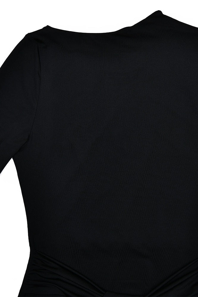 Long Sleeve Crew Neck Maxi Dress