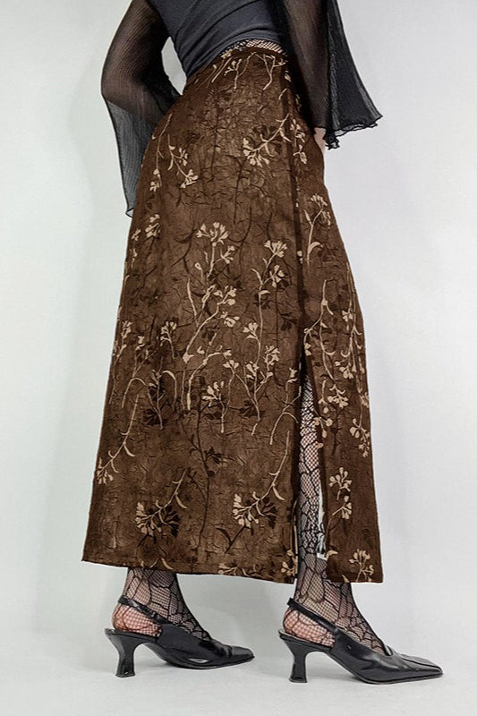 Bleistiftrock mit Vintage-Strickmuster