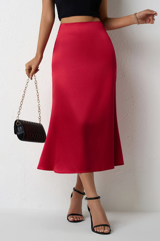 Meerjungfrauenschwanz-Satinrock