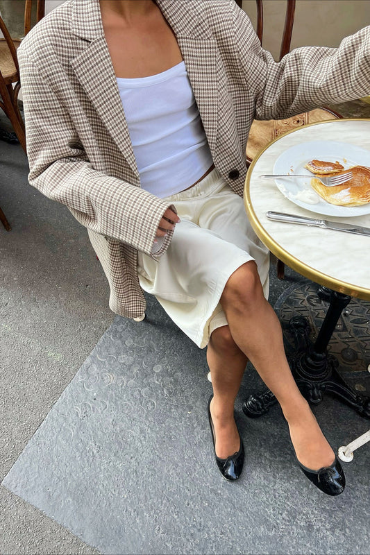 Schicker Vintage-Business-Blazer mit Karomuster