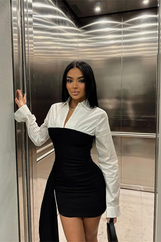 Figurbetontes Partykleid aus transparentem Netzstoff mit Leopardenmuster