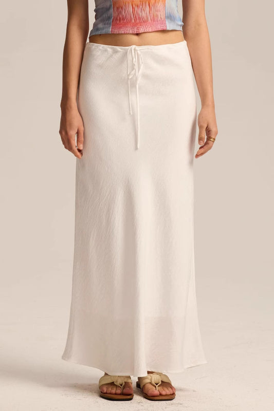 Bodycon-Midirock mit hoher Taille und Kordelzug