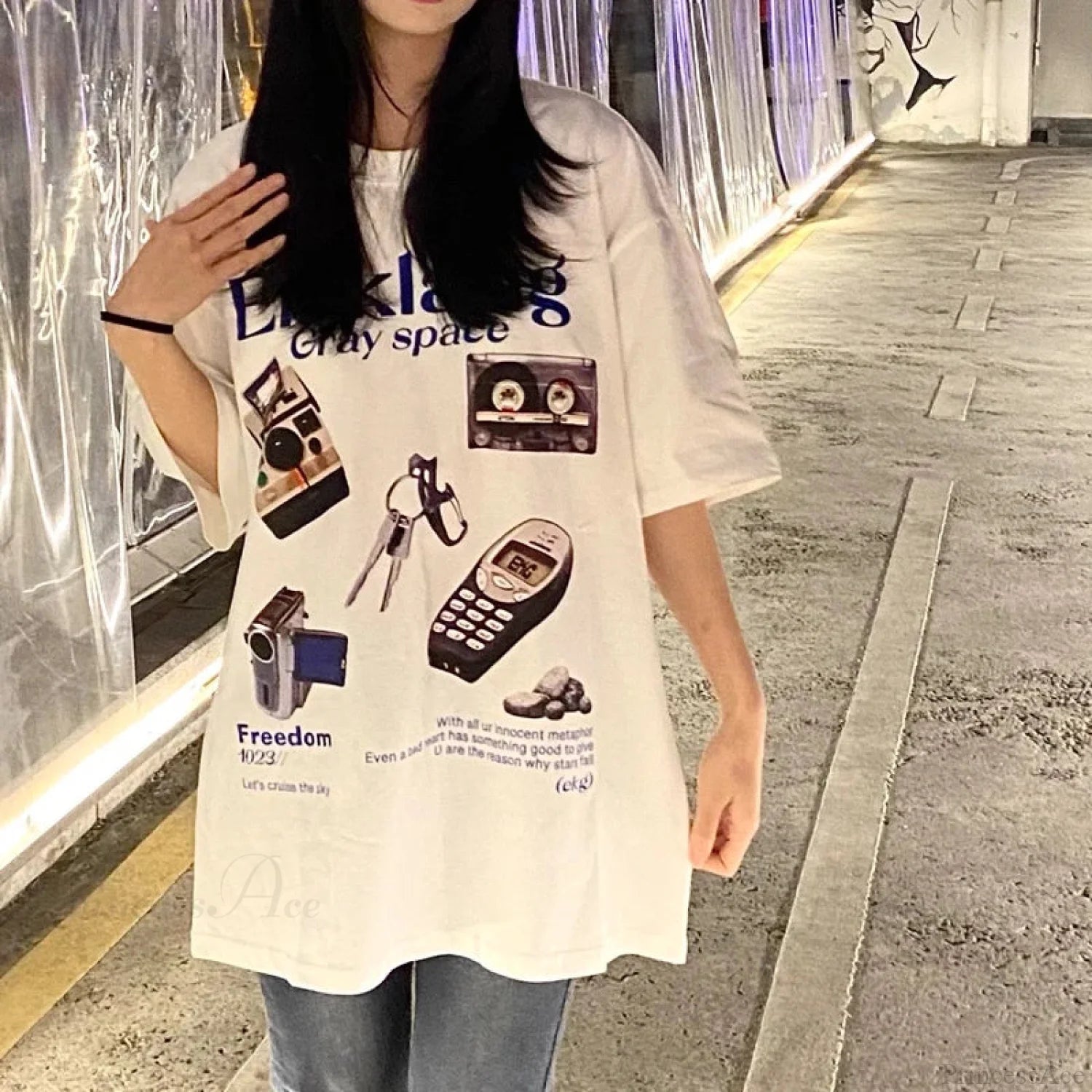 90s Retro Cotton Harajuku T-shirt t-shirt-250223