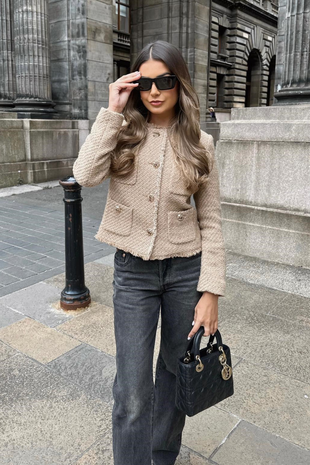 Tweed Single Breasted Short Coat coats