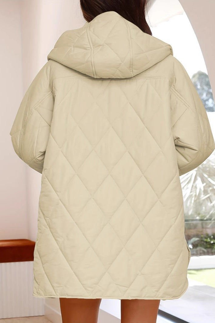 Casual Long Hooded Puffer Jacket