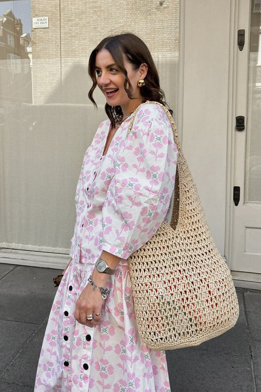 Zweiteiliges Top-Set in A-Linie mit bedrucktem Design