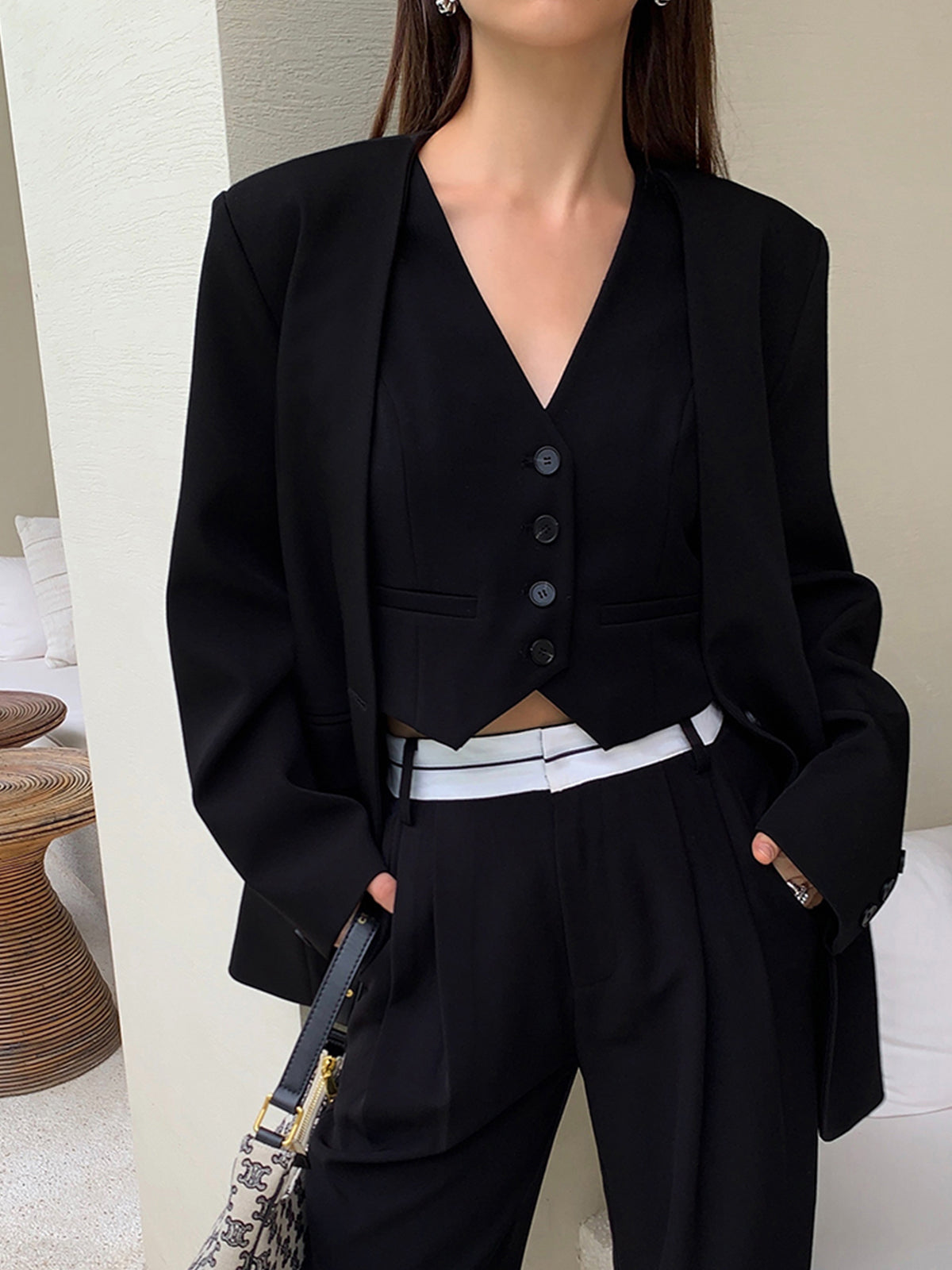 Casual Relaxed Graceful Fit Blazer Blazers