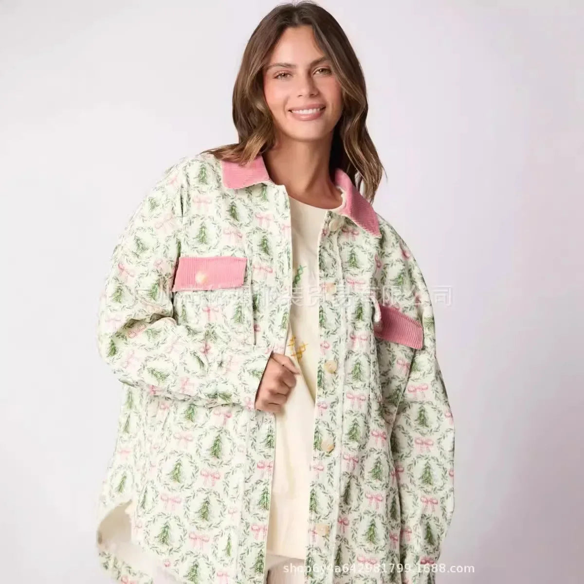 European American Christmas Jacket Coat Coats-241208