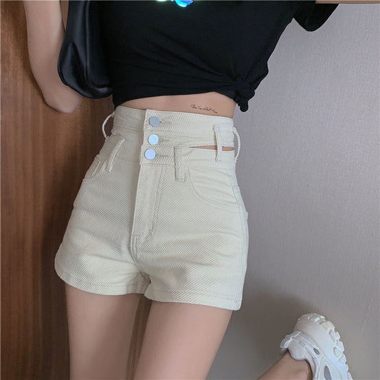 Distressed High Waist Women’s Denim Vintage Korean Shorts Summer