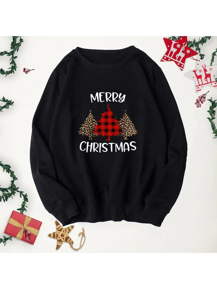 Buffalo Plaid Trees Christmas Hoodie Hoodies-L