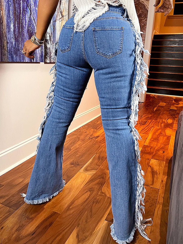 Lace Up Graceful Tank Top Jeans